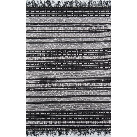 MOMENI 2 x 3 ft. Otto-2 Rectangle Indoor & Outdoor Area Rug Black OTTO0OTT-2BLK2030